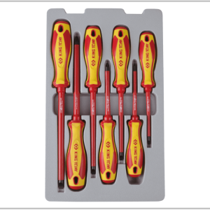 JEU DE TOURNEVIS A FENTE ET POZIDRIV® isolés VDE - 7 pièces