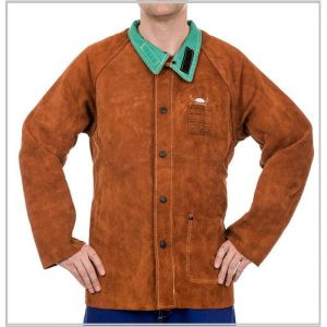 VESTE SOUDEUR Lava Brown™ EN CUIR CROUTE BOVIN