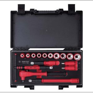 COFFRET DE DOUILLES ET ACCESSOIRES ISOLES 1/2" - 16 pièces