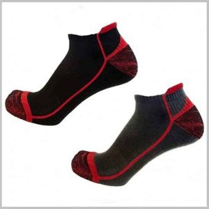 Lot de 2 paires de chaussettes basses POSEIDON renforcées coton