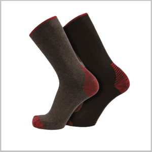Lot de 2 paires de chaussettes ARES renforcées coton