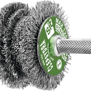 brosse circulaire profilee pour perceuse clepsydra – inox
